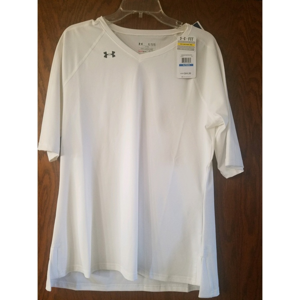 Under Armour heat gear white tee